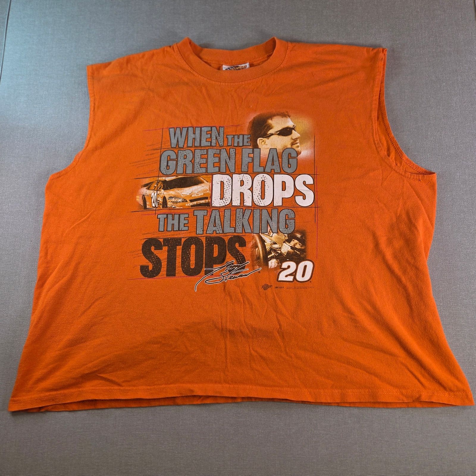 Vintage Tony Stewart #20 NASCAR Sleeveless Racing Tee XXL Size US XXL / EU 58 / 5 - 1 Thumbnail