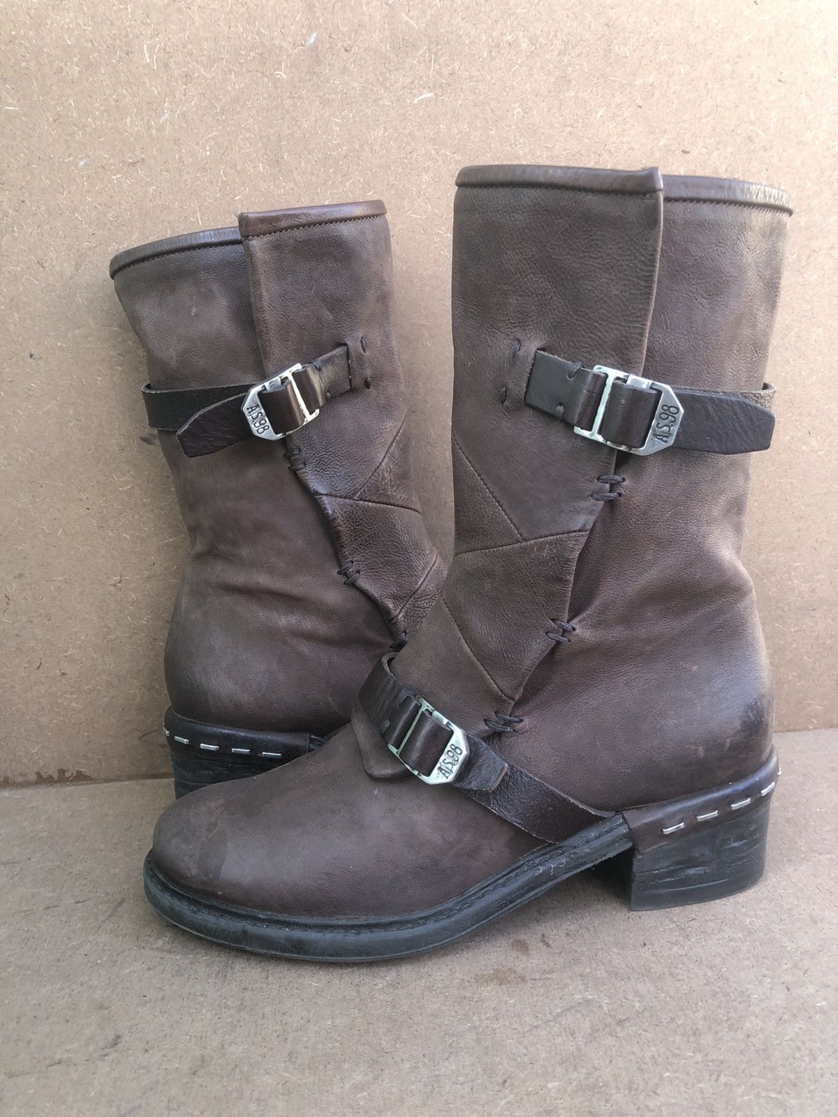 A.S.98 A.S 98 Brown Calfskin Leather Women’s Boots Size 38 Size US 8 / IT 38 - 2 Thumbnail
