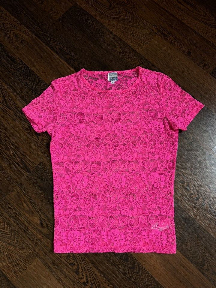 Kenzo KENZO T-shirt Lace Polyamide Pink Size S/M Made In Italy Size M / US 6-8 / IT 42-44 - 10 Thumbnail