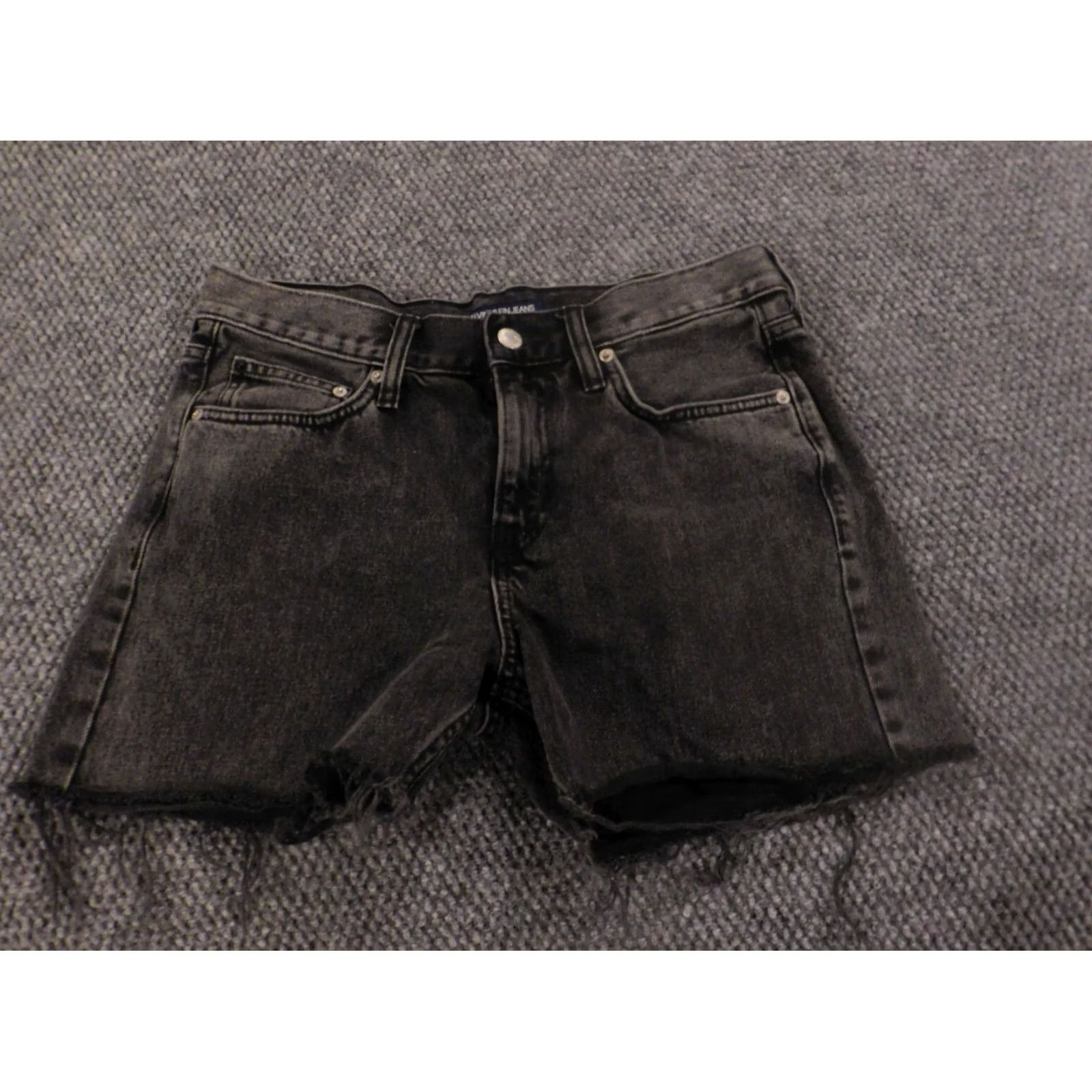 Calvin Klein Calvin Klein Womens Shorts 30 Black Denim Cut-Off Jeans Shorts Closure Zip Floral Comfort Stretch Casual Regular Mid Rise Vintage No Size 30" / US 8 / IT 44 - 2 Thumbnail