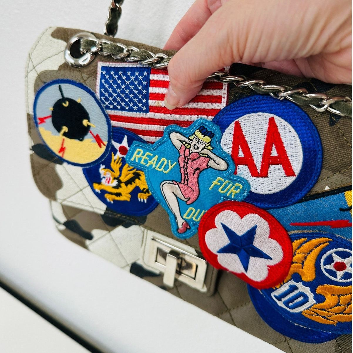 READYMADE READYMADE Japan Green Army Patch Shoulder Bag Braided Strap Size ONE SIZE - 5 Thumbnail