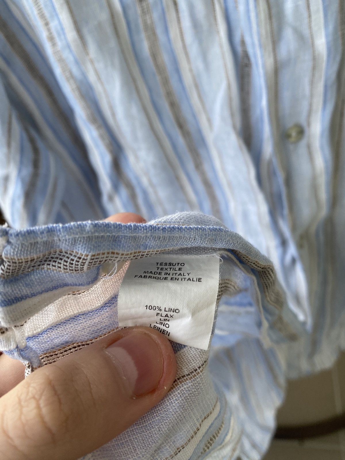 Other Linen stripped herbie frogg shirt button up Size US M / EU 48-50 / 2 - 3 Thumbnail