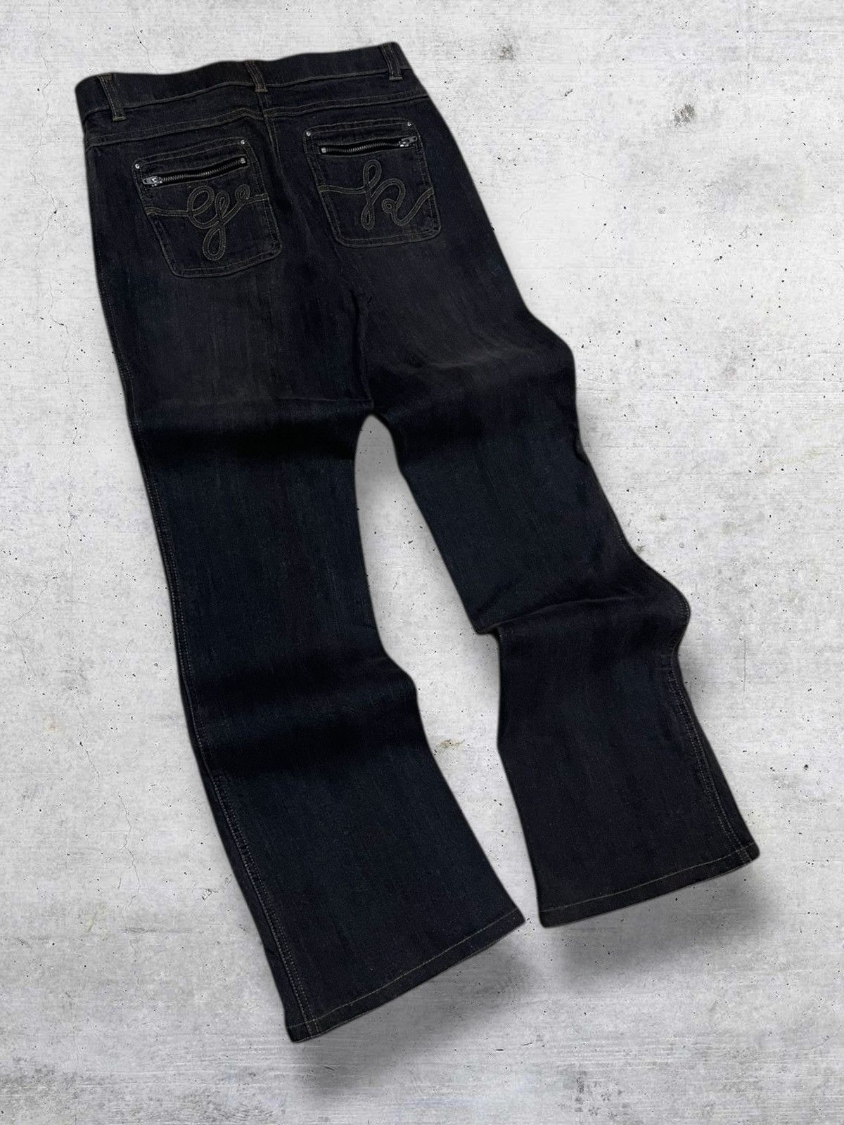 Tornado Mart VINTAGE JAPAN DESIGNER TRADITIONAL OG 1990S FLARED CUT DENIM Size US 27 - 9 Thumbnail