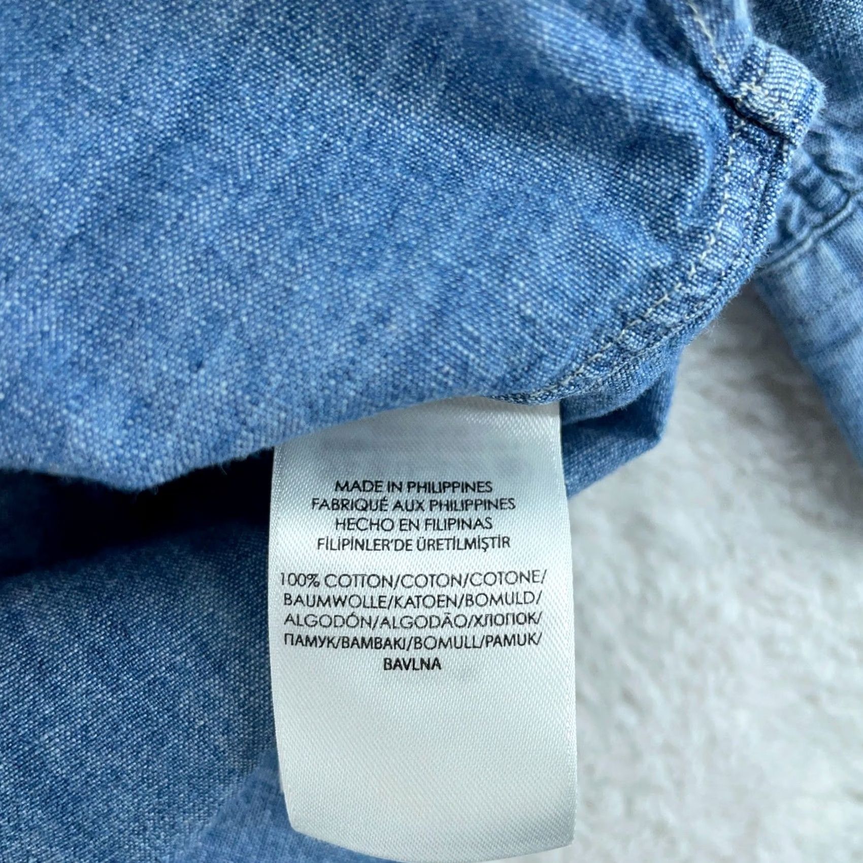 Polo Ralph Lauren Polo Ralph Lauren Shirt Mens XL Blue Indigo Denim Long Sleeve Collared Button Up Size US XL / EU 56 / 4 - 5 Thumbnail