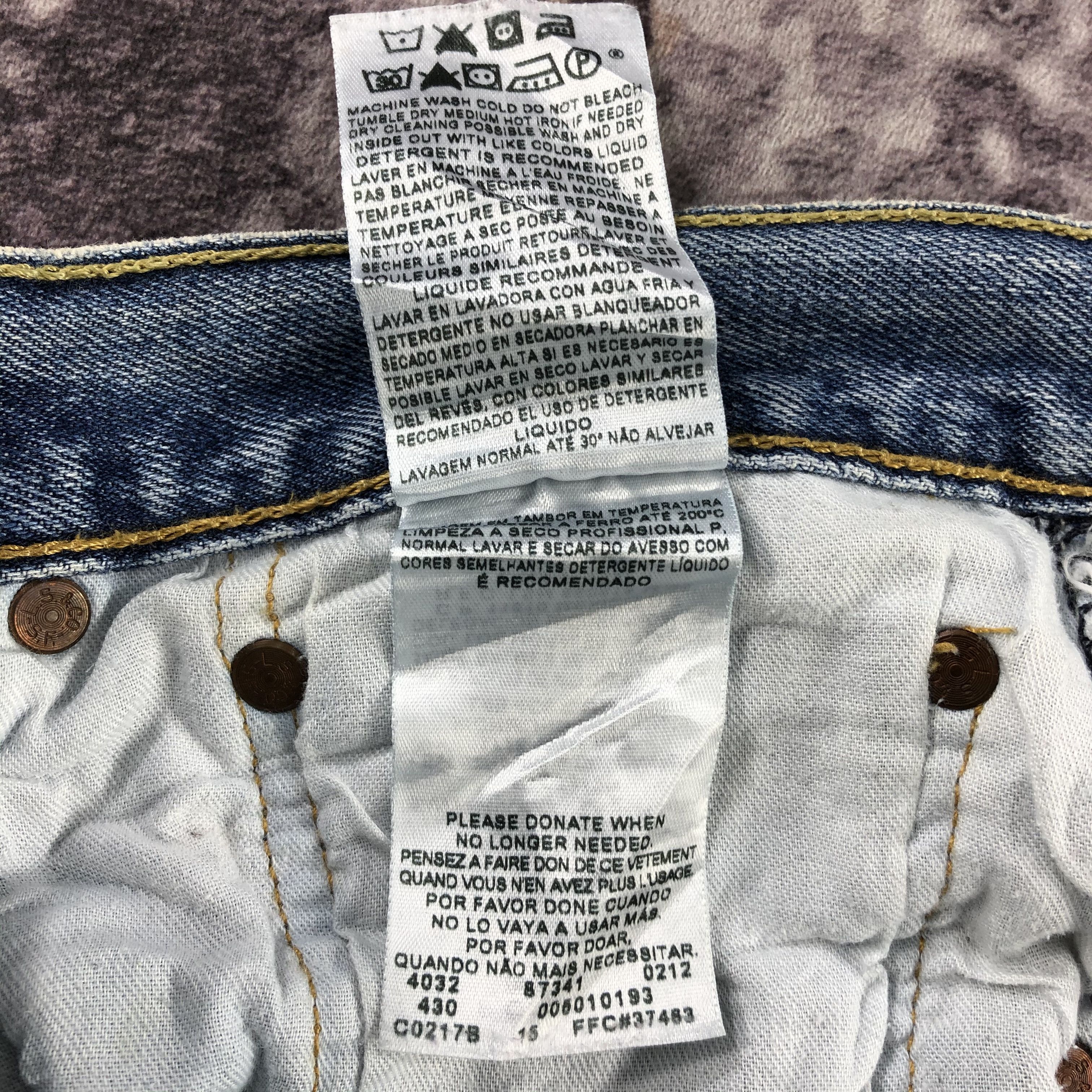 Levi's Vintage Blue Wash Levis 501 Jeans-JM2999 Size US 34 / EU 50 - 14 Thumbnail