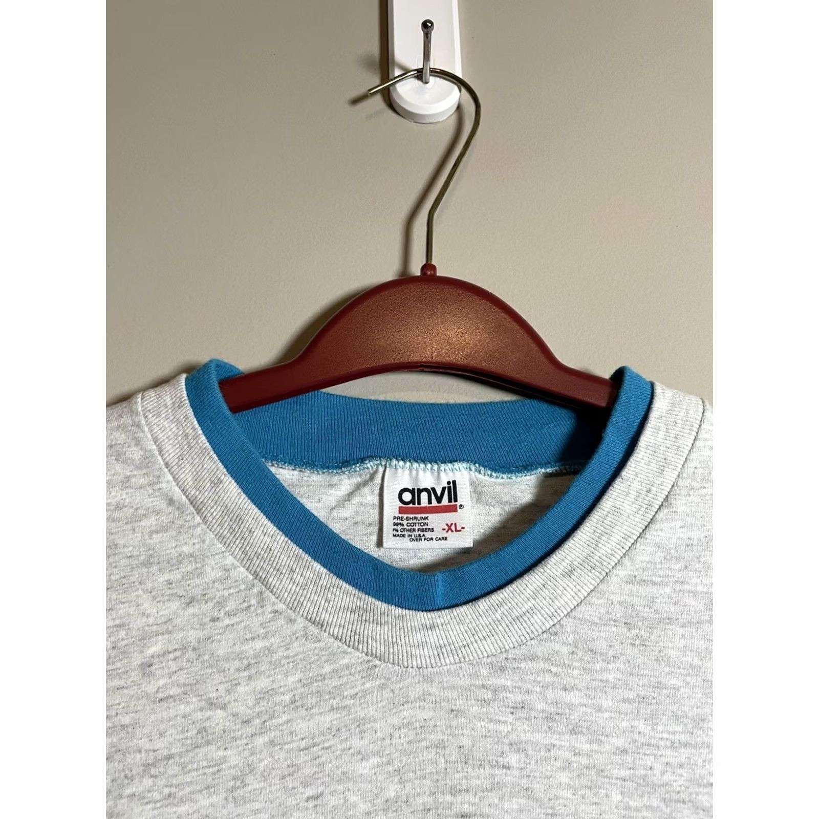 Anvil VINTAGE 90s Charleston South Carolina T Shirt USA Men XL Anvil Gray Cotton Knit Crew Neck Short Sleeve Graphic Print Size US XL / EU 56 / 4 - 3 Thumbnail