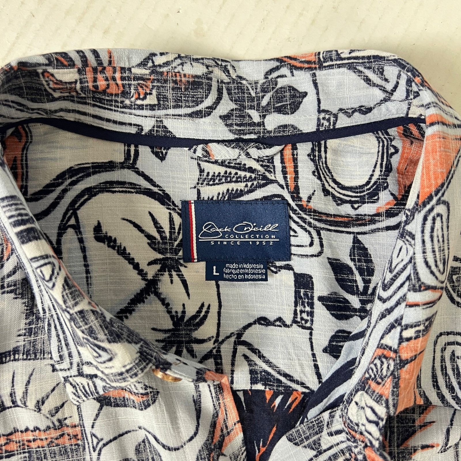 Other Jack O'Neill Tropical Drinks Mens Hawaiian Shirt size Large Size US L / EU 52-54 / 3 - 5 Thumbnail