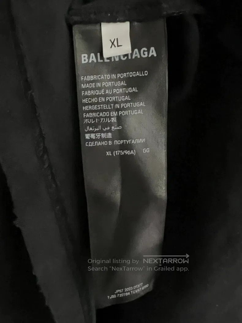 Balenciaga Balenciaga Ripped scissors short-sleeved T-shirt, size XL Size US XL / EU 56 / 4 - 4 Thumbnail