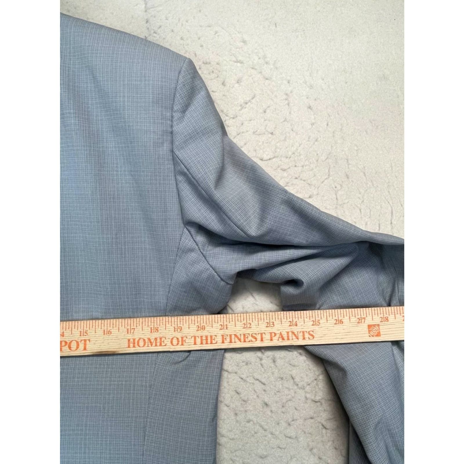 Hugo Boss HUGO BOSS Blazer Jacket 44L Gray Waffle Notch Lapel Two-Button Single-Breasted Long Men’s Regular Size 44 Long Vintage: No, Dry Clean Only Size 44R - 4 Thumbnail