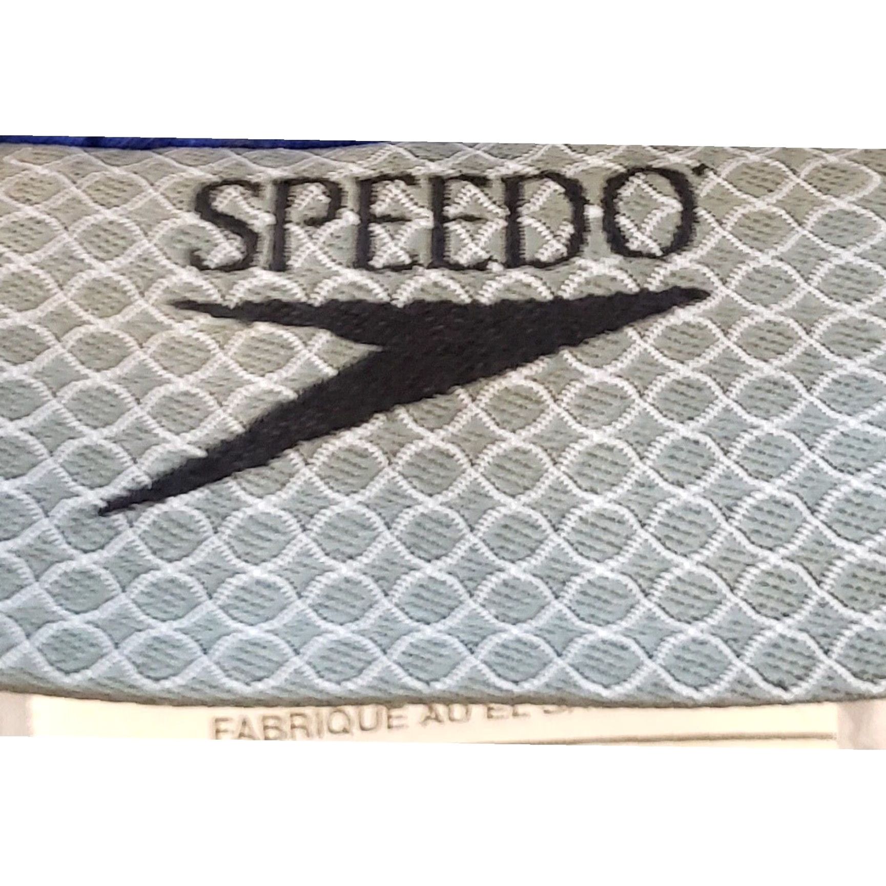 Speedo Speedo Mens Swim Trunks L Black White Blue Built In Brief Pockets 9” Inseam Size US 33 - 3 Thumbnail