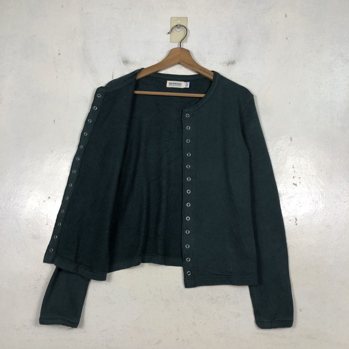 Beams Japan 📌Vintage Snap Button Cardigan Jacket Beams Boy Issey Miyake Size US M / EU 48-50 / 2 - 13 Thumbnail
