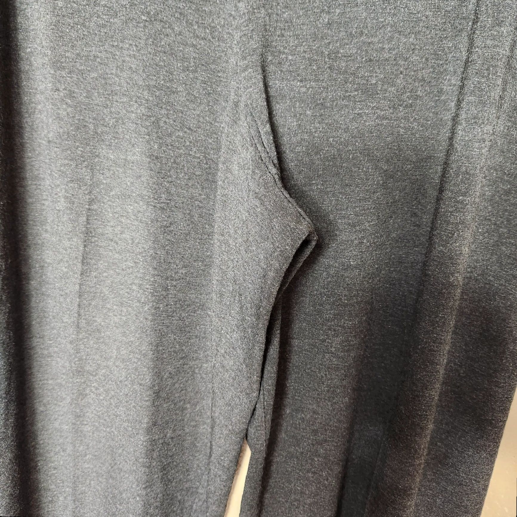 Eileen Fisher Eileen Fisher Charcoal Gray Viscose/Spandex Wide Leg Crop Pants L Women Cropped Wide-Leg Size 36" / US 14 / IT 50 - 3 Thumbnail