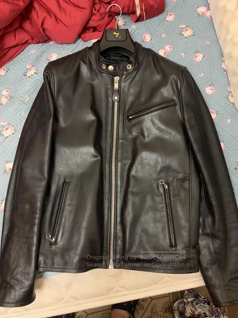 Schott Schott Stand up collar jacket cowhide Size US M / EU 48-50 / 2 - 1 Thumbnail