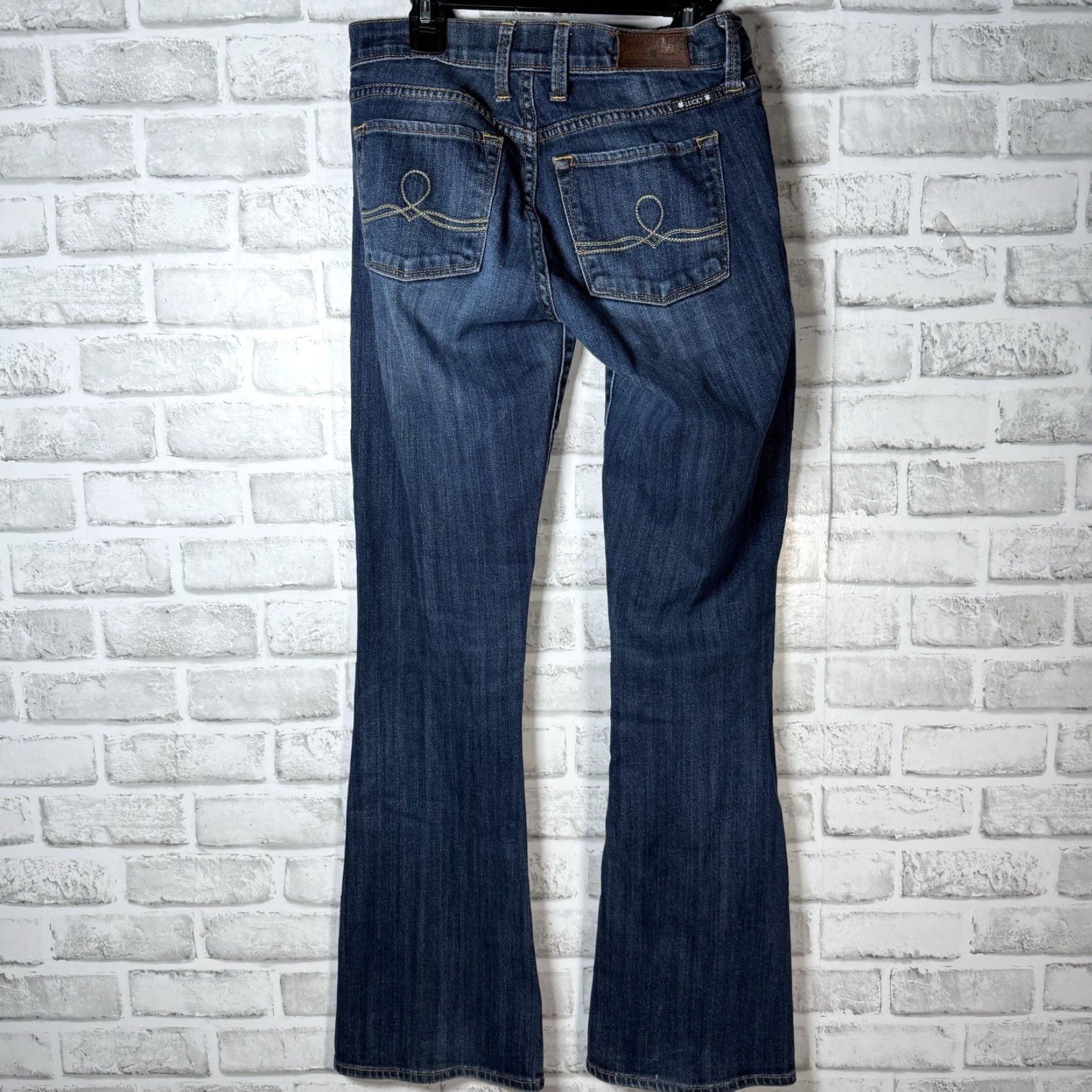 Lucky Brand VINTAGE Lucky Brand Blue Sofia Bootcut Jeans Women Adult Size 2x26 Regular Fit 31 Inch Inseam Size 26" / US 2 / IT 38 - 5 Thumbnail