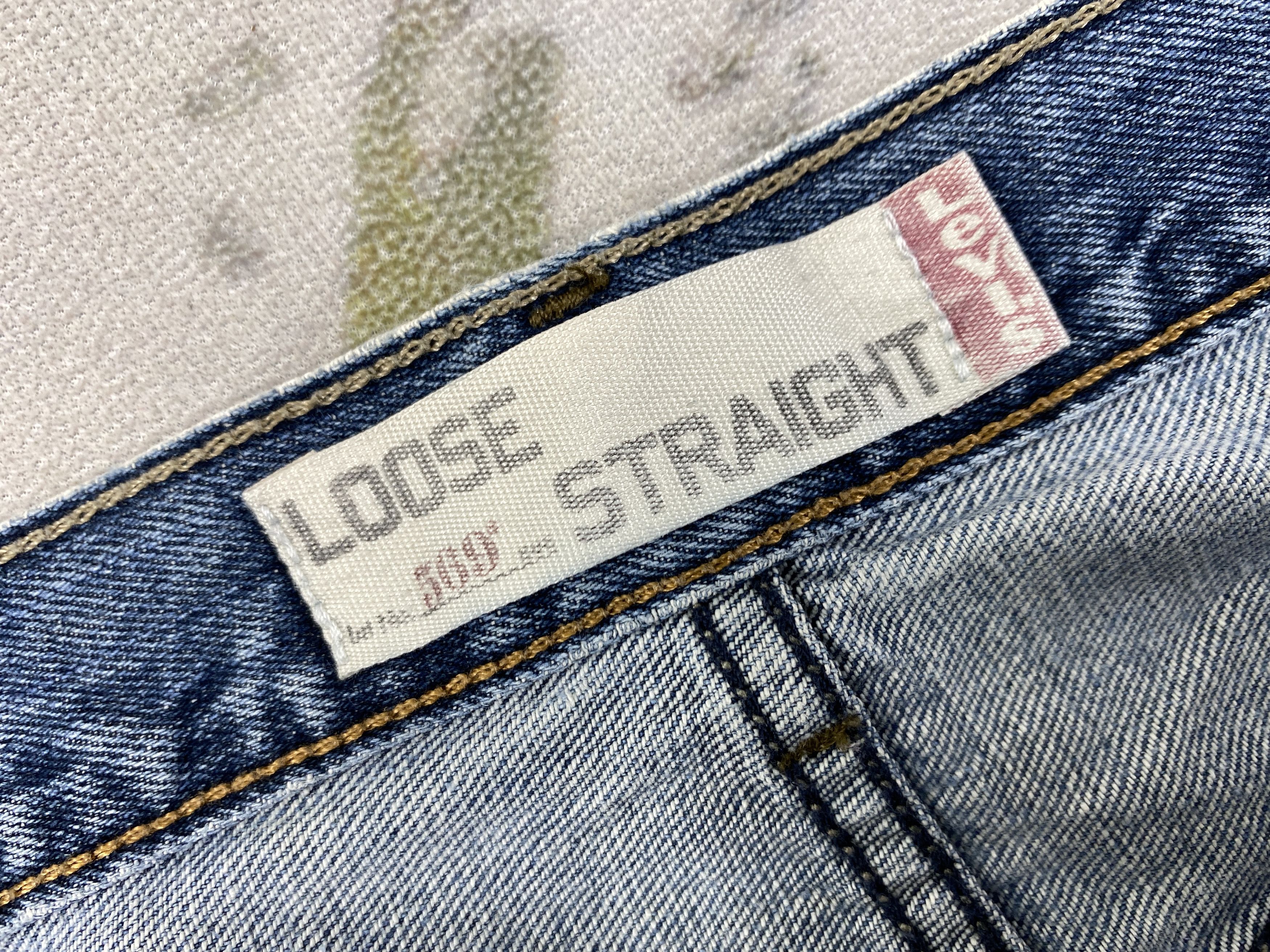 Levi's Distressed Vintage Levi's 569 Loose Denim 36 x 32.5 -JN729 Size US 36 / EU 52 - 9 Thumbnail