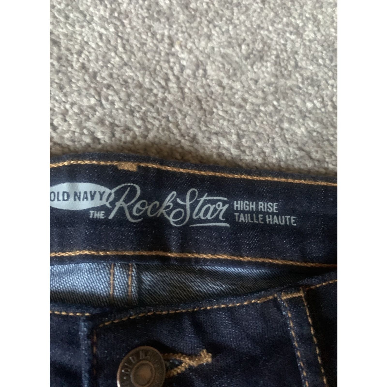 Old Navy VINTAGE Old Navy Jeans Rockstar Regular Waist 29 Women 12 Skinny Stretch Denim 5-Pocket Blue Inseam 28 Size 29" - 3 Thumbnail