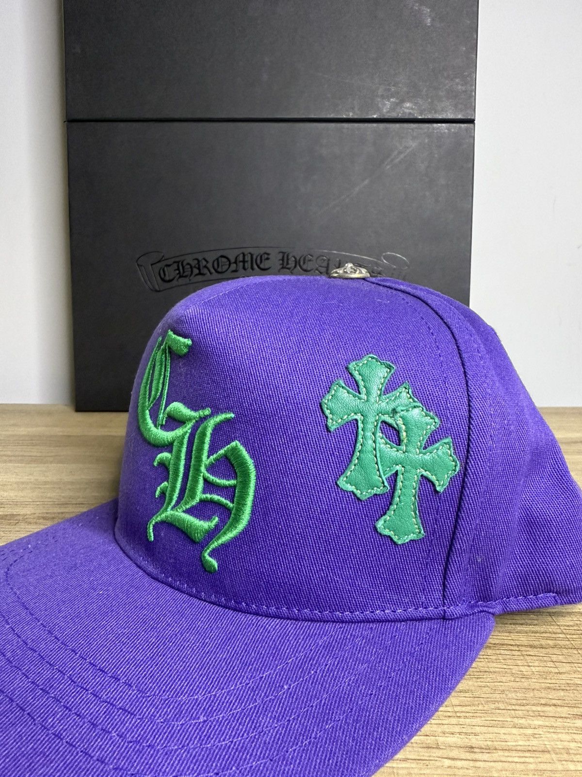 Chrome Hearts Chrome Hearts Purple/Green Cross Patch Trucker Hat Size ONE SIZE - 2 Thumbnail