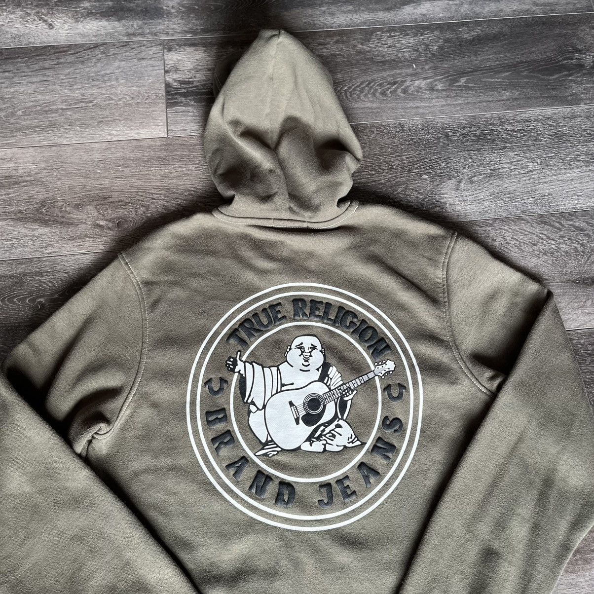 True Religion Vintage 2000s True Religion Seal Buddha Logo Zip Up Hoodie Size US M / EU 48-50 / 2 - 4 Thumbnail