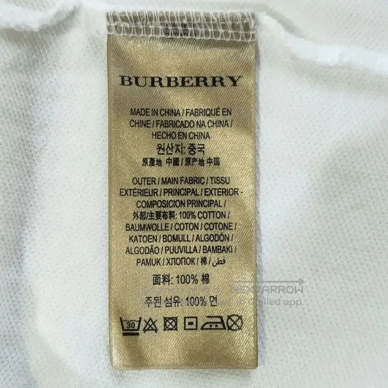 Burberry Burberry White Cotton Women's T-Shirt. Size M / US 6-8 / IT 42-44 - 4 Thumbnail