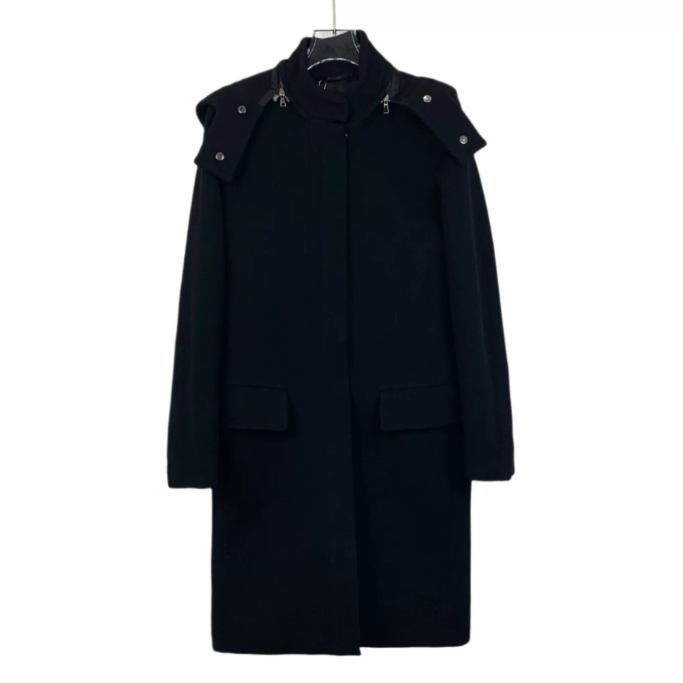 Fendi Fendi Wool Black Coat XS Women Size XS / US 0-2 / IT 36-38 - 1 Thumbnail
