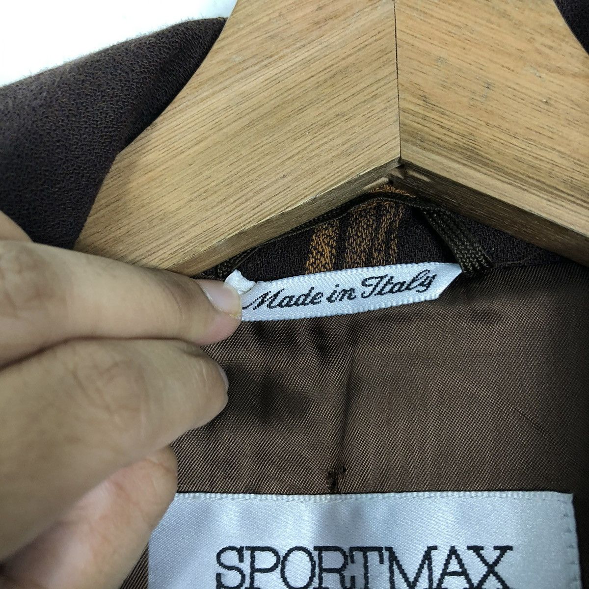 Vintage 🔥LONG JACKET WOOL SPORTMAX MADE IN ITALY TARTAN DESIGN Size M / US 6-8 / IT 42-44 - 17 Thumbnail
