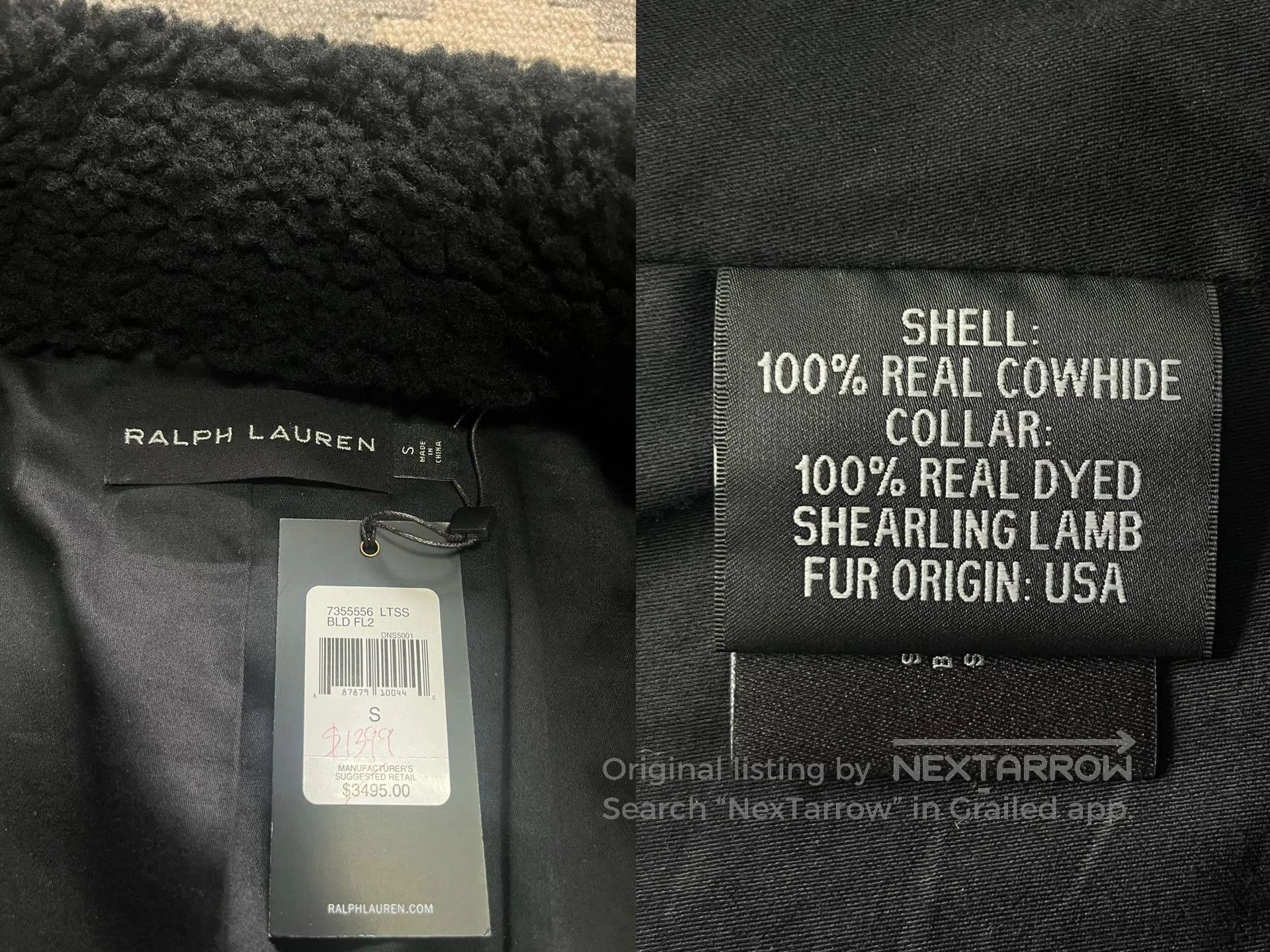 Ralph Lauren Black Label Ralph Lauren Black Label Cowhide Fur Collar Coat. Size US M / EU 48-50 / 2 - 6 Thumbnail