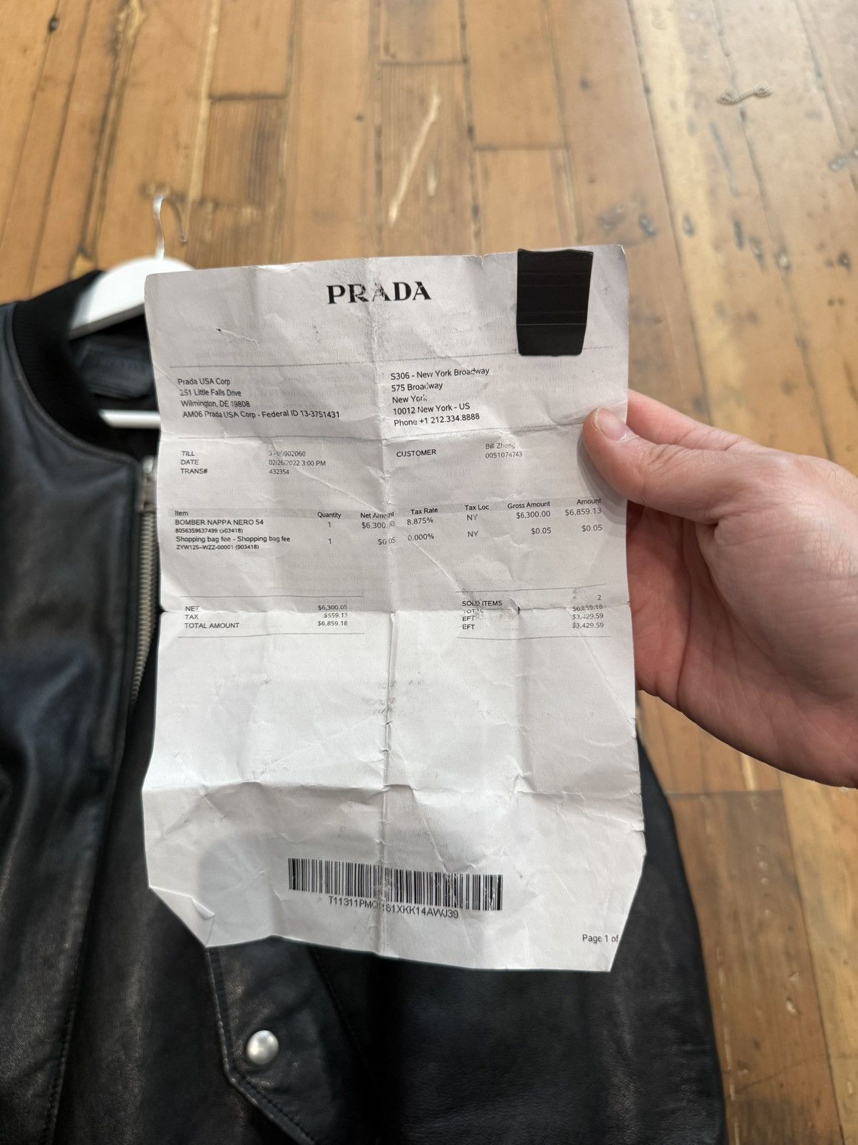 Prada PRADA X RAF SIMONS NAPPA LEATHER BOMBER JACKET ‘BLACK’ Size US L / EU 52-54 / 3 - 7 Thumbnail