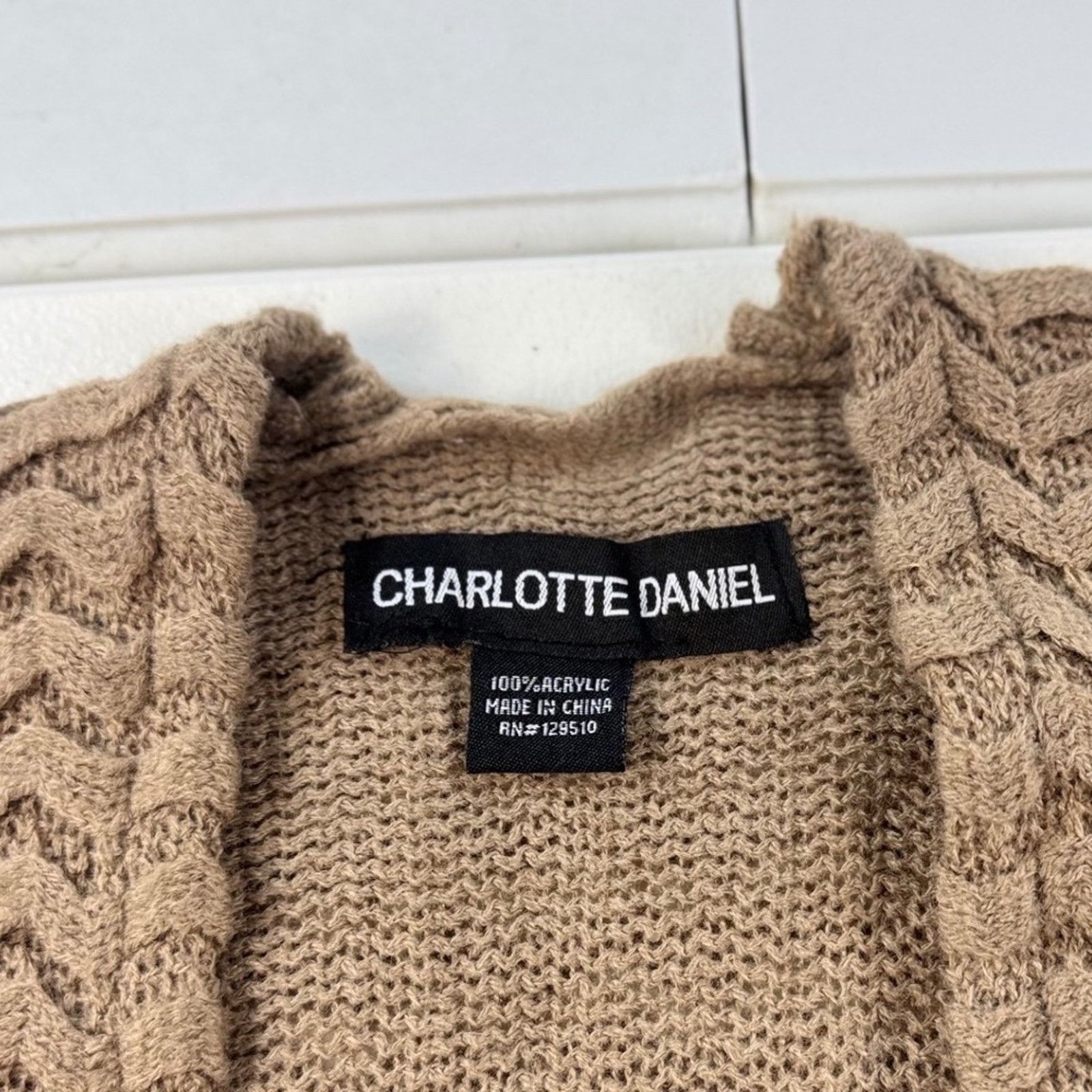 & Other Stories Charlotte Daniel Sleeveless Duster Cardigan Fringe Tan VEST Size S / US 4 / IT 40 - 5 Thumbnail