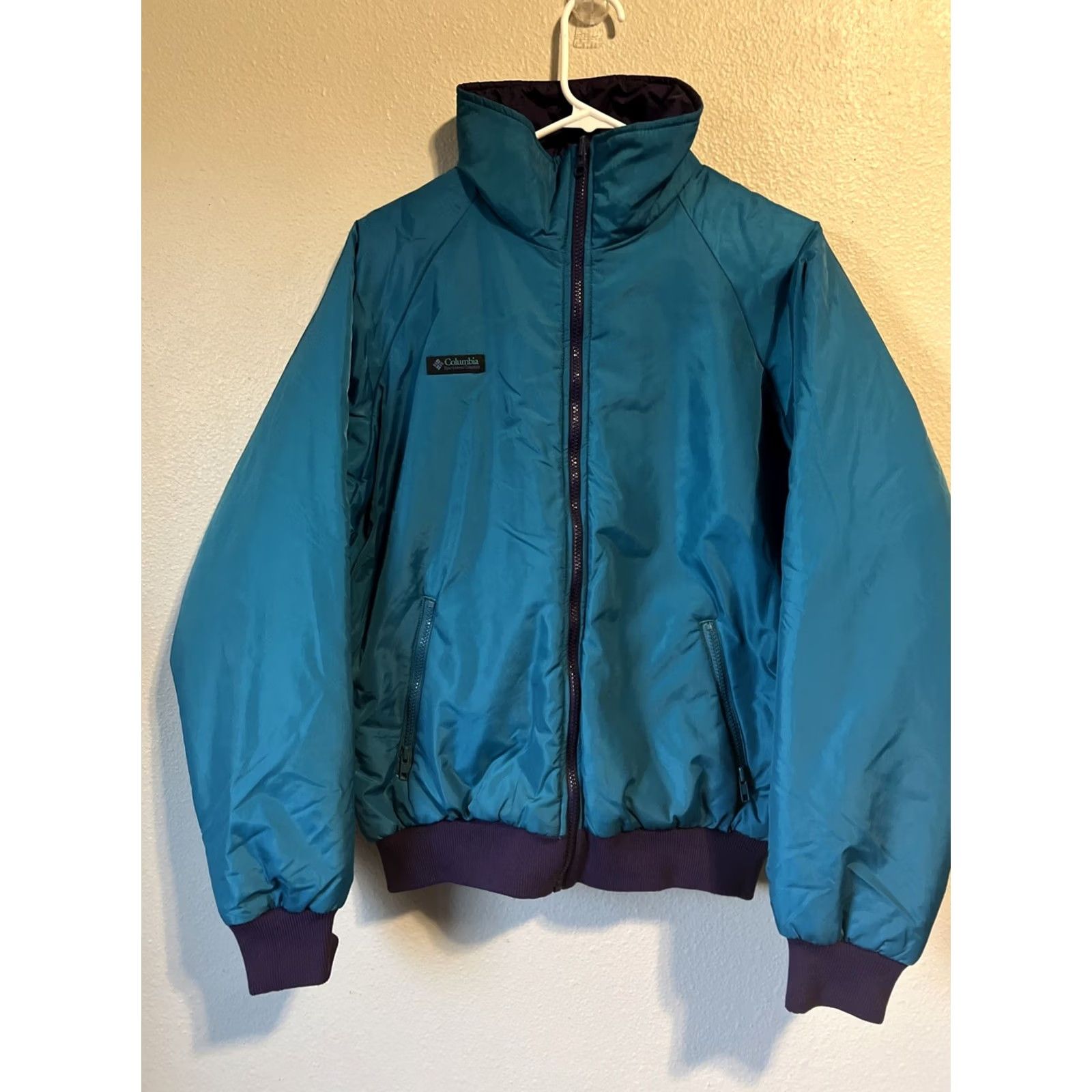 Vintage Vintage Columbia Puffer Jacket Bomber Reversible 90's Medium J1987 Men’s Size US M / EU 48-50 / 2 - 2 Thumbnail