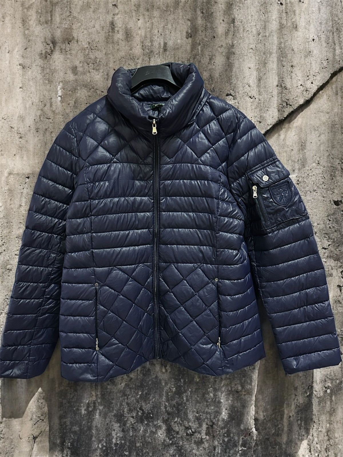 Lauren Ralph Lauren Lauren Ralph Lauren Women's Navy Blue Down Puffer Jacket Size L / US 10 / IT 46 - 1 Thumbnail