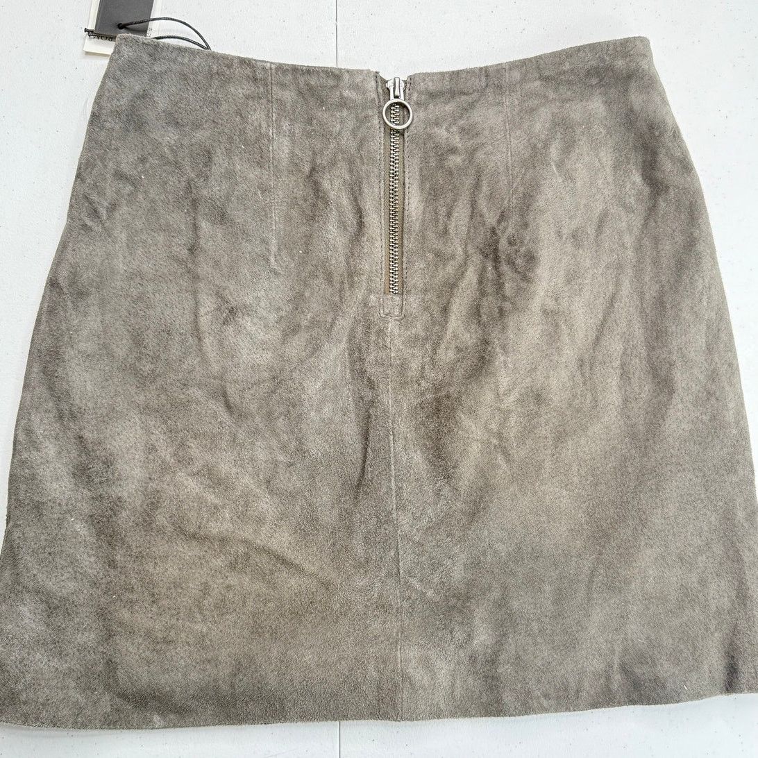 BLANKNYC NWT Blank NYC Road Trip Mini Skirt Suede Front Slit Zip Size 25" / US 0 / IT 36 - 4 Thumbnail