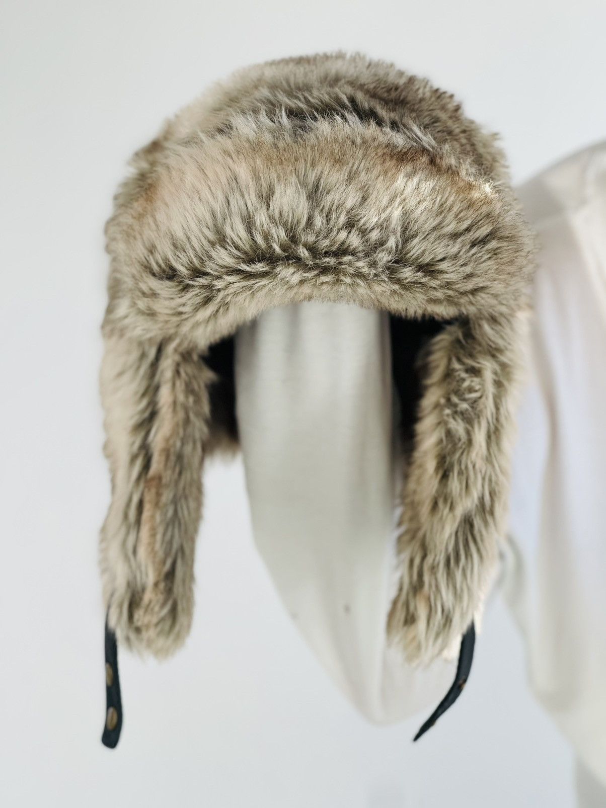 Vintage Vintage fuzzy mohair japanese ushanka hat avant garde Size ONE SIZE - 2 Thumbnail