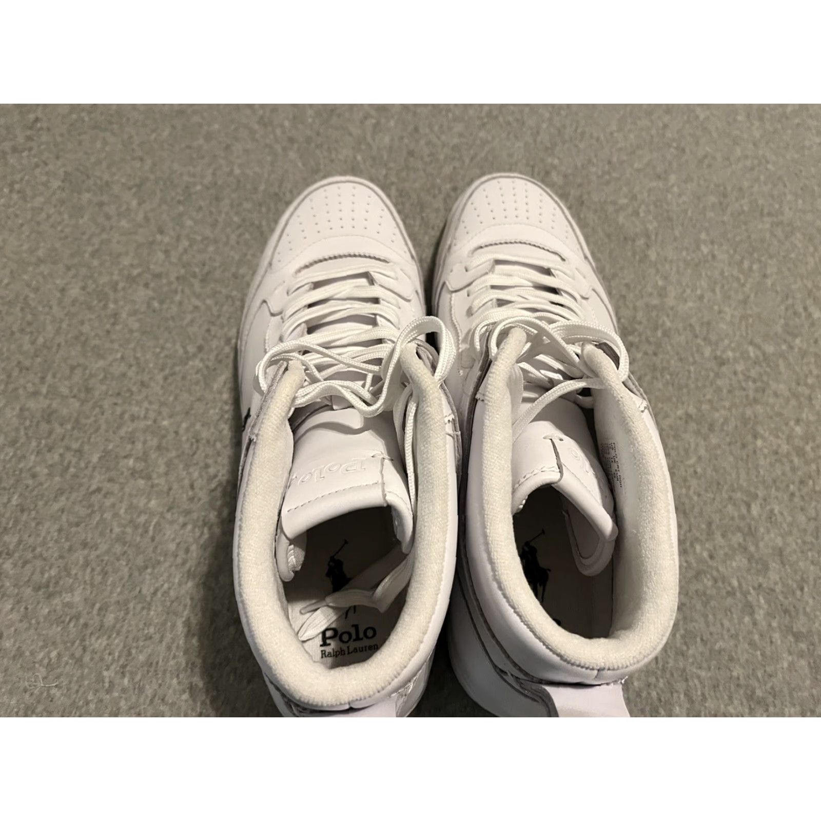 Ralph Lauren Polo Ralph Lauren CRT White Leather Pony Shoes Mens Size 15 New Sneakers Casual Leather Upper Pony Brand 15 US Mens Size US M / EU 48-50 / 2 - 6 Thumbnail