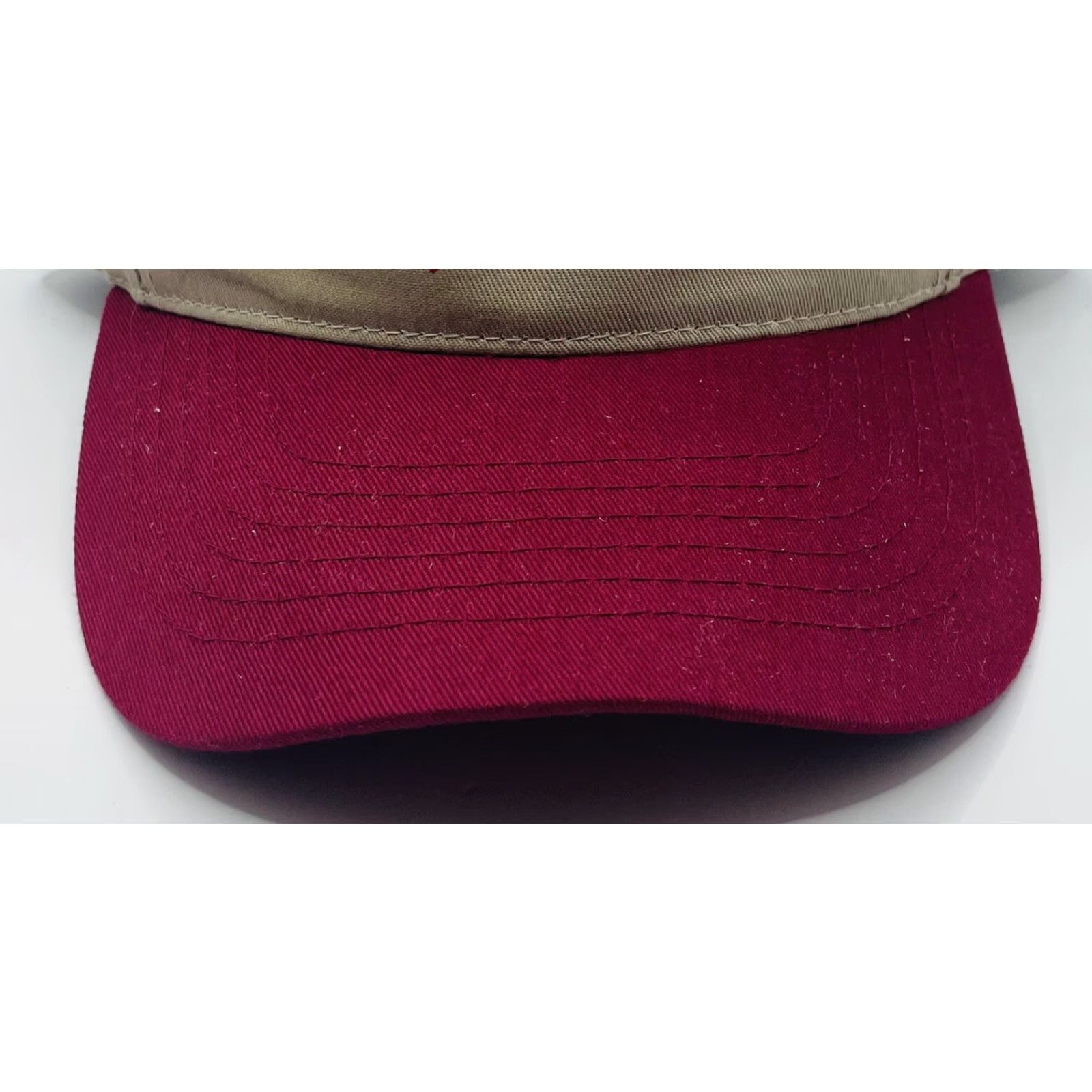 Vintage VINTAGE Snap-Back Baseball Cap Men’s J & I Truck Accessories Adjustable Brown Red Hat Cap Cap Size ONE SIZE - 3 Thumbnail
