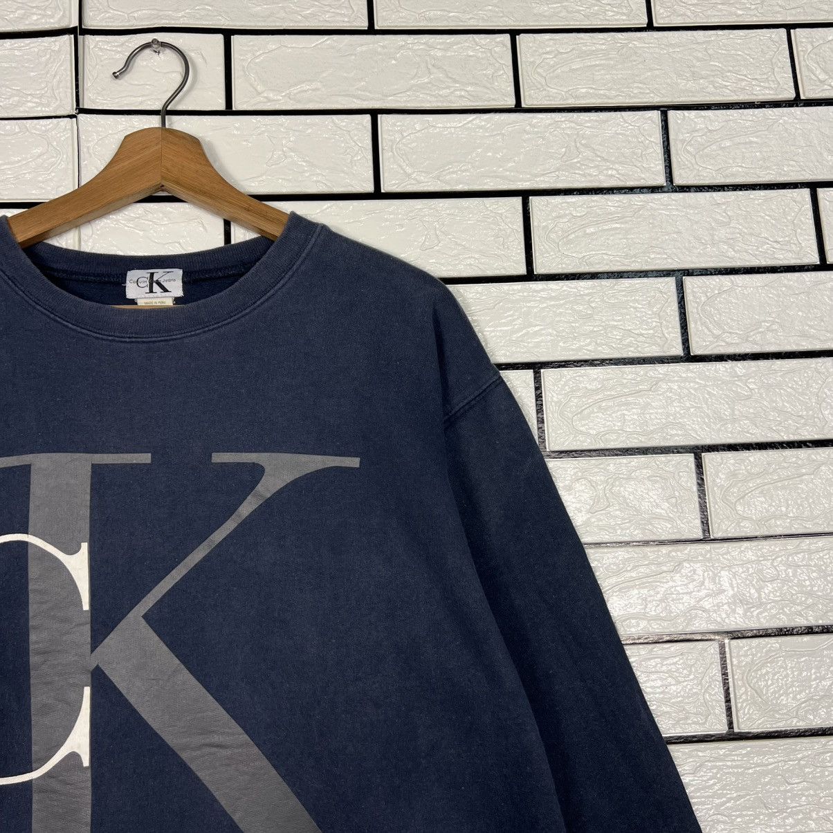 Calvin Klein CALVIN KLEIN Big Logo Crewneck Sweater Pullover #3940-C180 Size US M / EU 48-50 / 2 - 4 Thumbnail