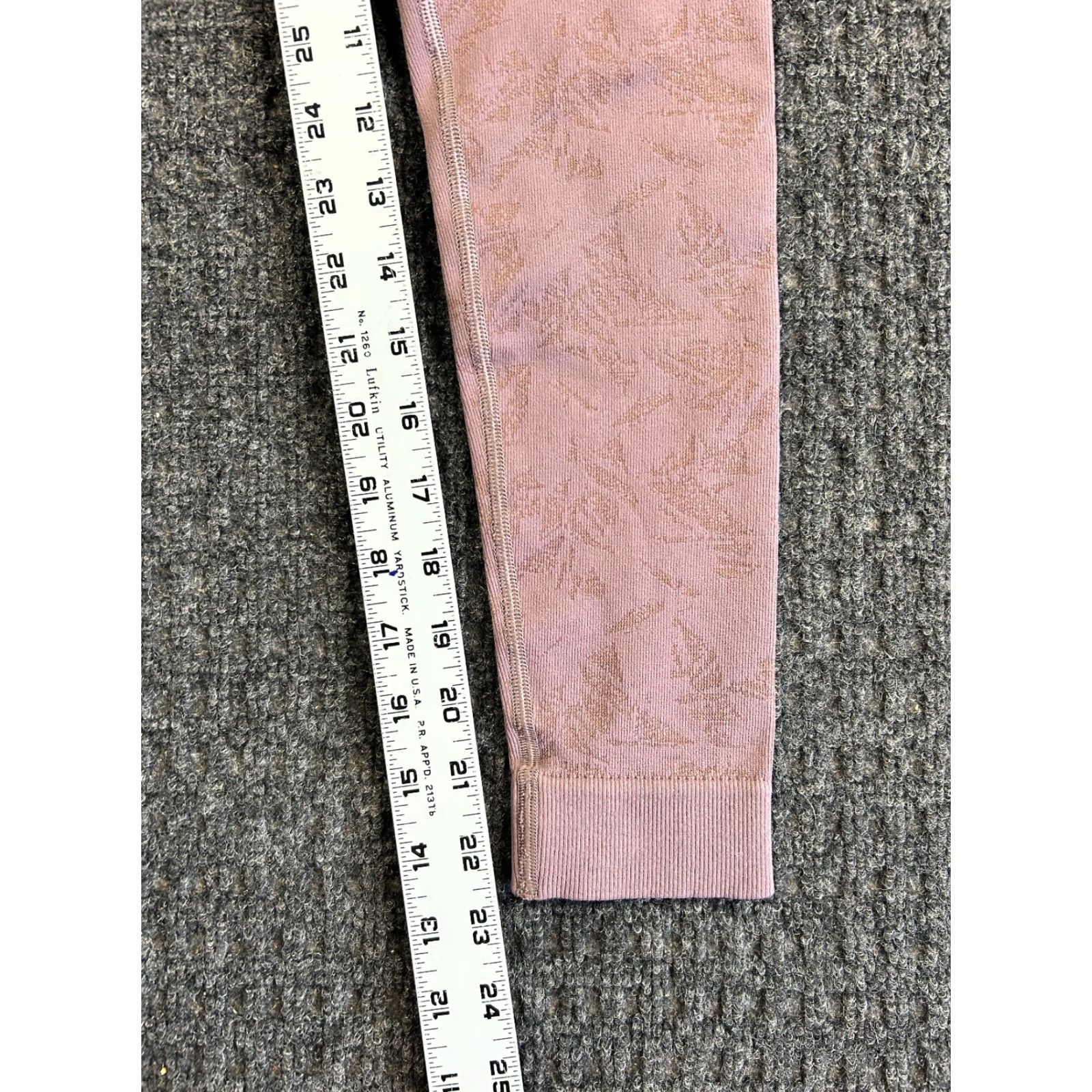 Gymshark GymShark Leggings Vital Seamless 2.0 XS Mauve Lavender Marl Workout Athleisure Size 26" / US 2 / IT 38 - 3 Thumbnail