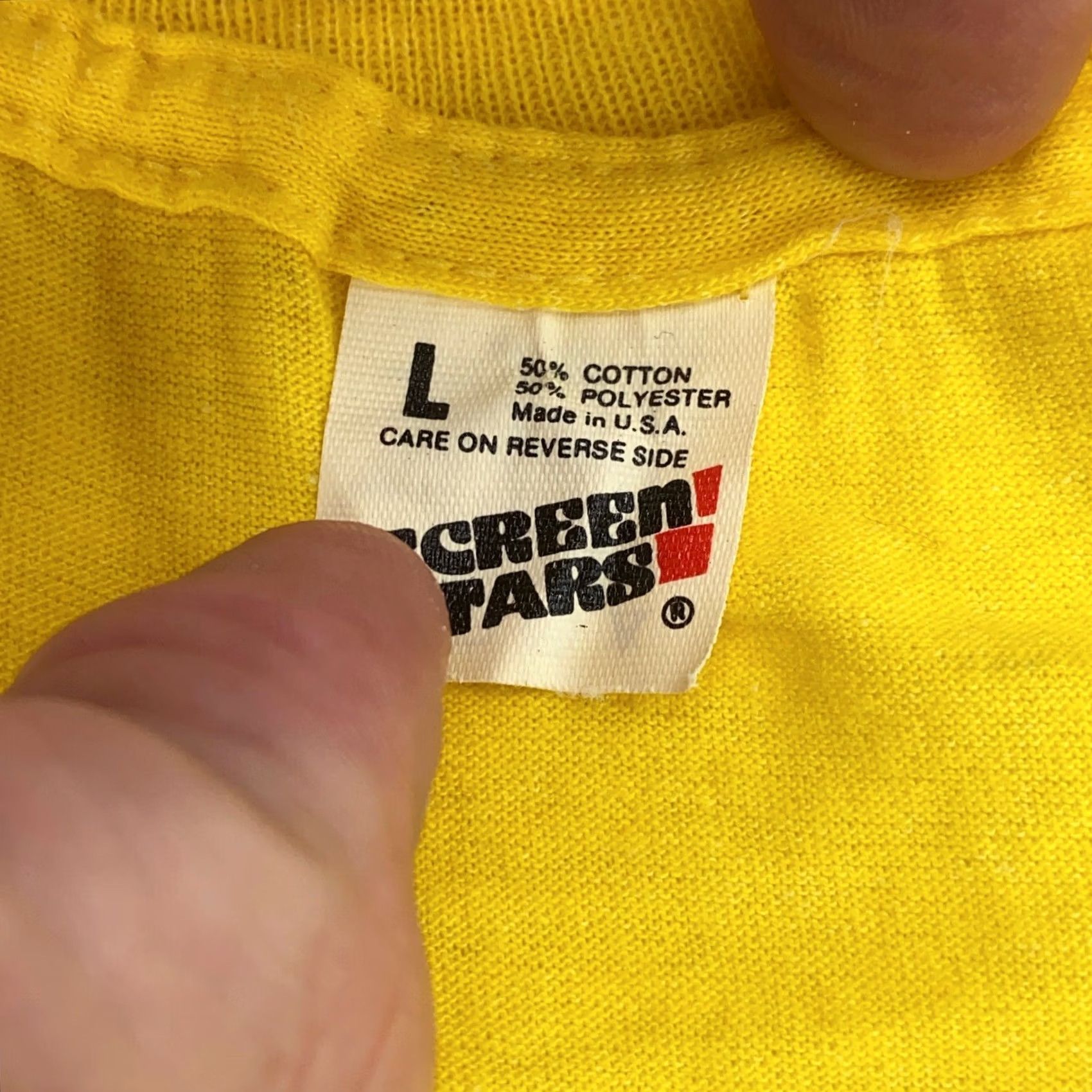 Vintage VINTAGE FAY’S DRUG QUIZ SHOW T-Shirt Medium Yellow 90s pot ny Mens Size US M / EU 48-50 / 2 - 6 Thumbnail