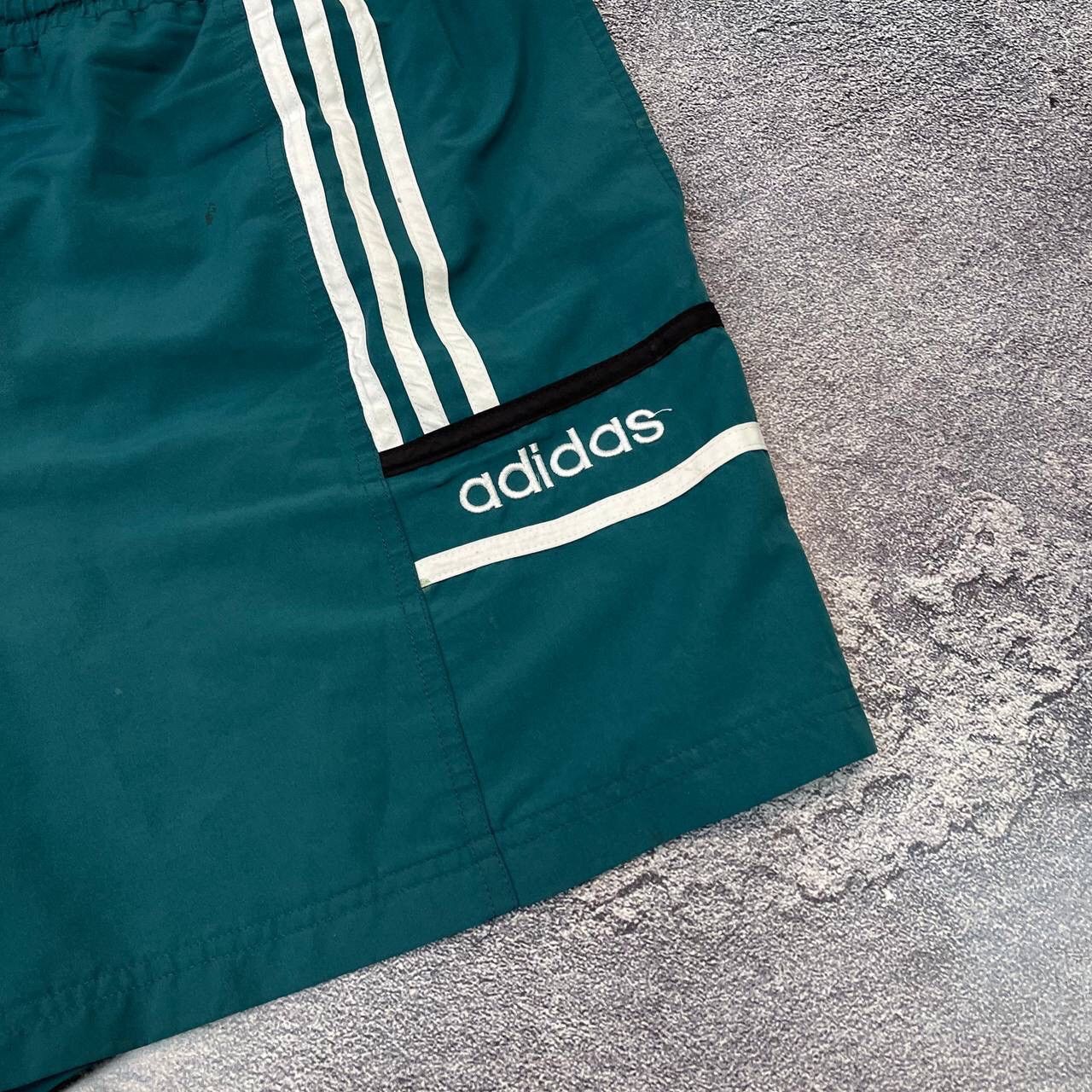 Adidas Vintage Adidas 90s Nylon Shorts Mini Logo Size L Size US 35 - 12 Thumbnail