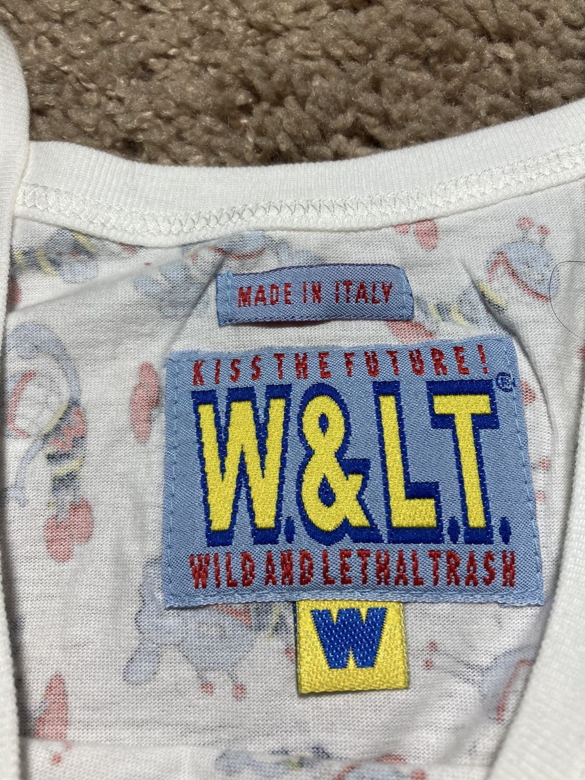 W&LT SS96 W&LT Puk-Puk Tank Top Strap 1996 90s Beirendonck Print Size US S / EU 44-46 / 1 - 4 Thumbnail