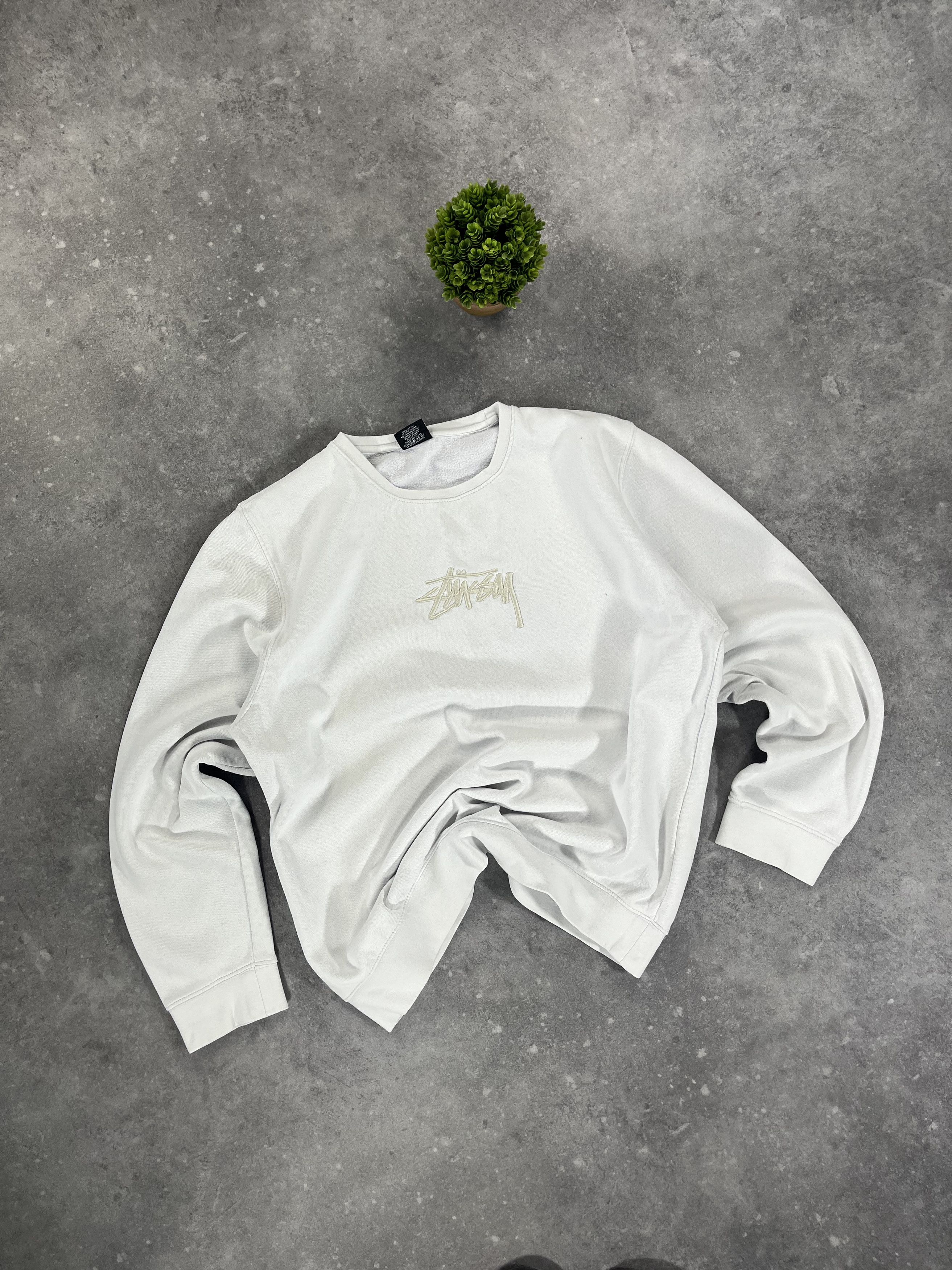 Stussy × Vintage Rare Made in USA Stussy Sweatshirt Boxy Fit 90s Y2K Size US M / EU 48-50 / 2 - 1 Thumbnail