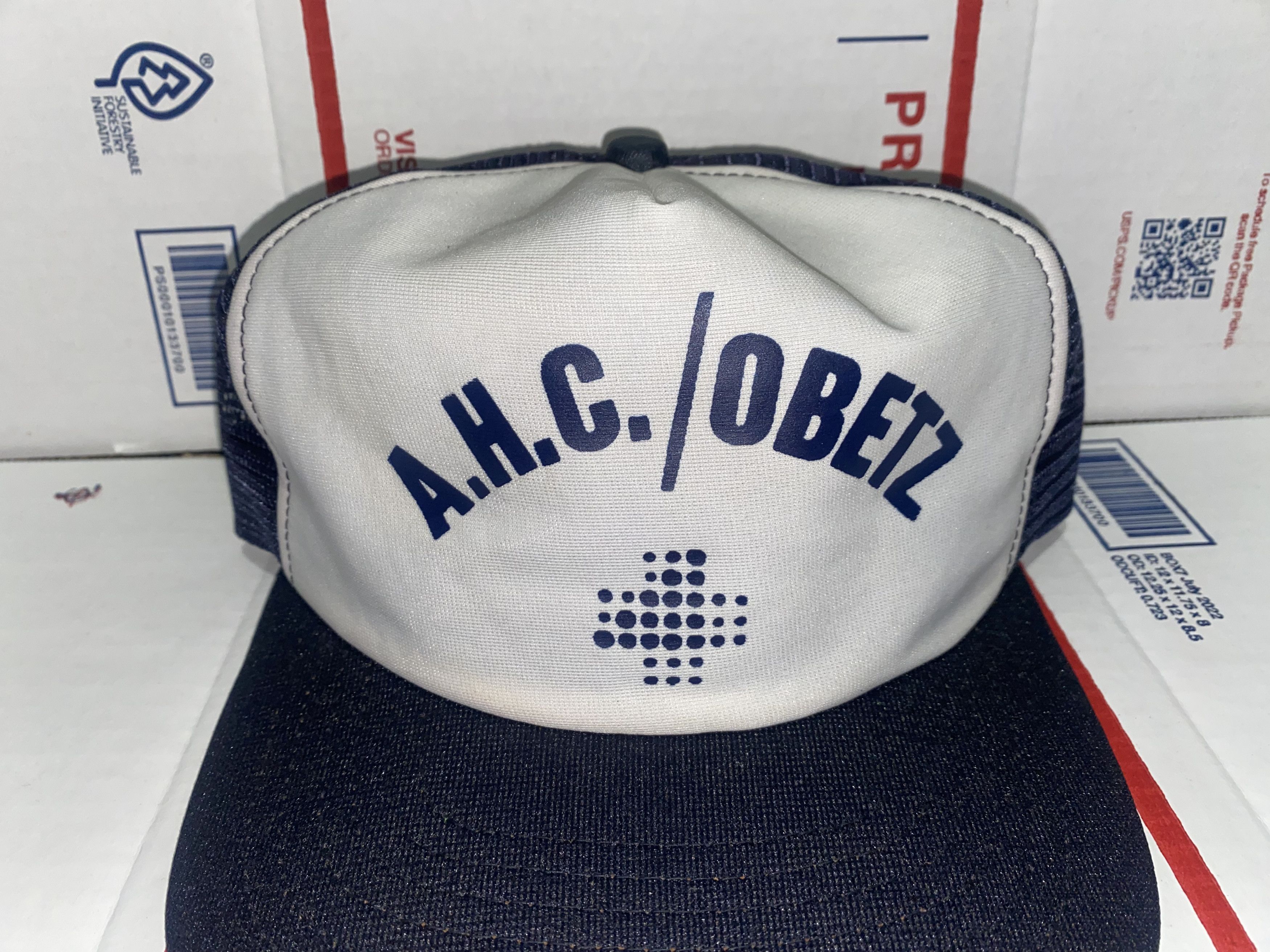 New Era vintage New Era Hat Co. Mesh Snapback trucker Hat OBETZ ahc? Size ONE SIZE - 2 Thumbnail