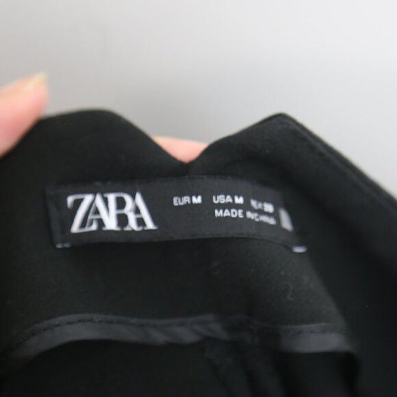 Zara Zara Black Smart Carrot Cutter Tapered Trousers Size 26" / US 2 / IT 38 - 4 Thumbnail