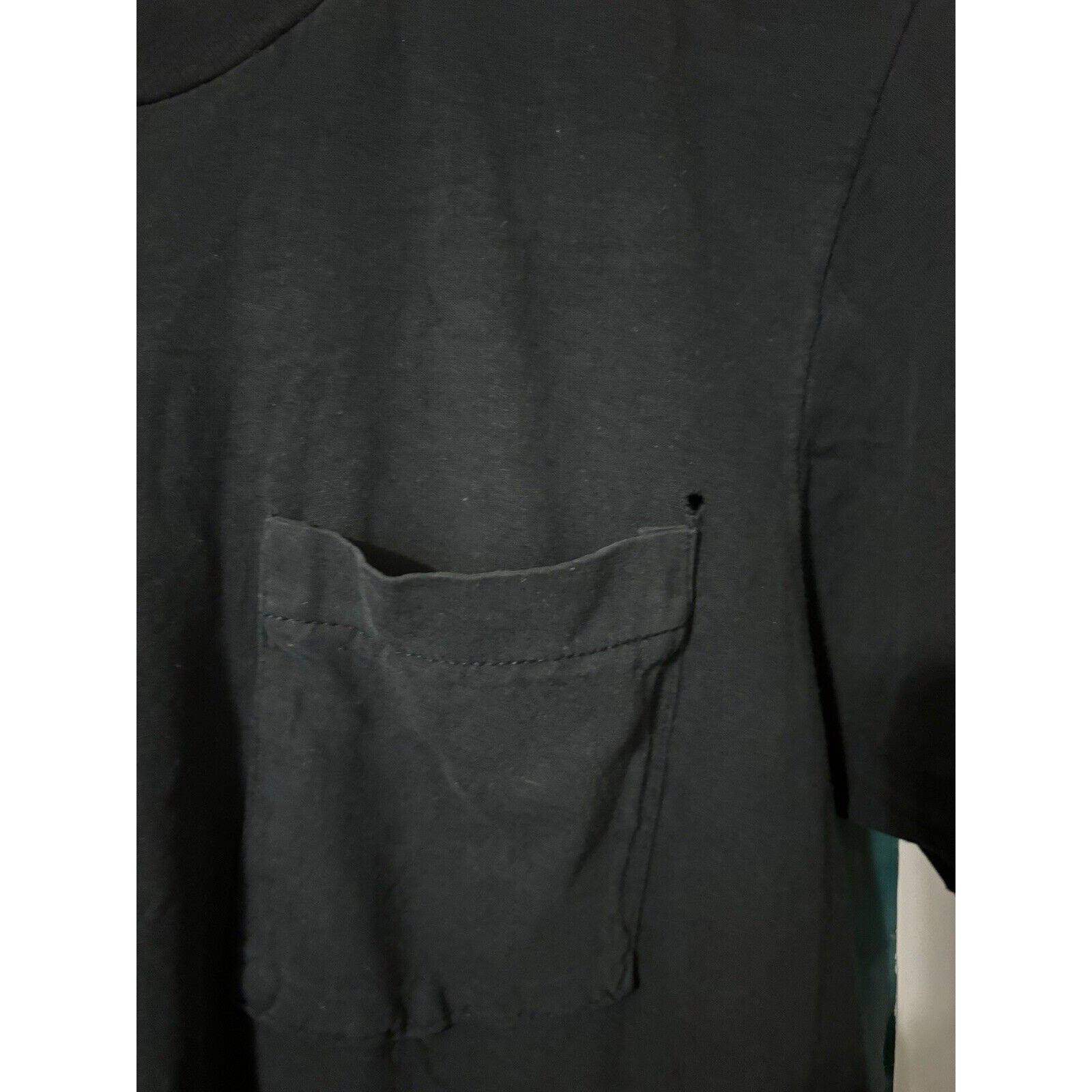 Other Vintage Faded Black Blank Shirt Size Unknown Brand Pocket Size US L / EU 52-54 / 3 - 5 Thumbnail