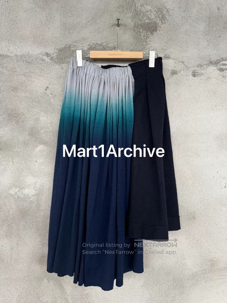 Yohji Yamamoto YOHJI YAMAMOTO size M Wool Mixed Patchwork Skirt Size 23" - 2 Thumbnail