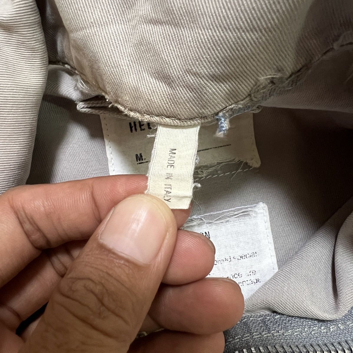 Helmut Lang 🔥 S00 Helmut Lang Distress Blouson Jacket Made In Italy Size US M / EU 48-50 / 2 - 11 Thumbnail
