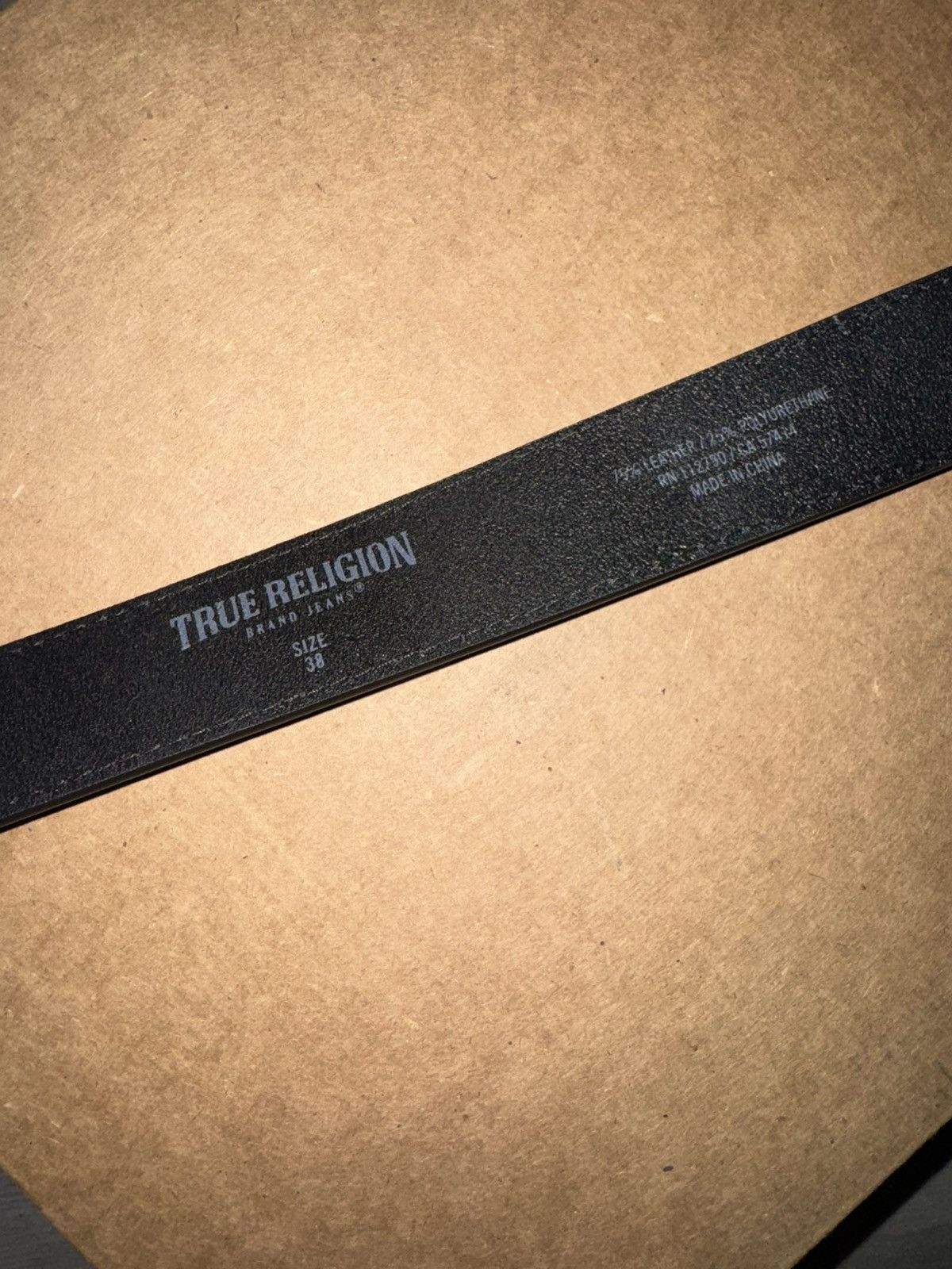 True Religion True Religion Iridescent Horseshoe Buckle Belt Size 38 - 4 Thumbnail
