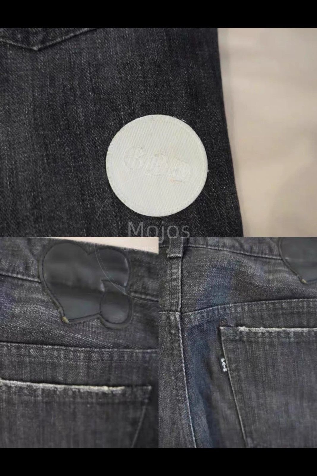 Number (N)ine Number Nine 04AW Distressed Patch Denim-2508 Size US 30 / EU 46 - 3 Thumbnail