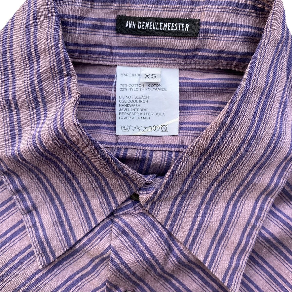 Ann Demeulemeester Ann Demeulemeester Diagonal Stripe Shirt Size US XS / EU 42 / 0 - 2 Thumbnail