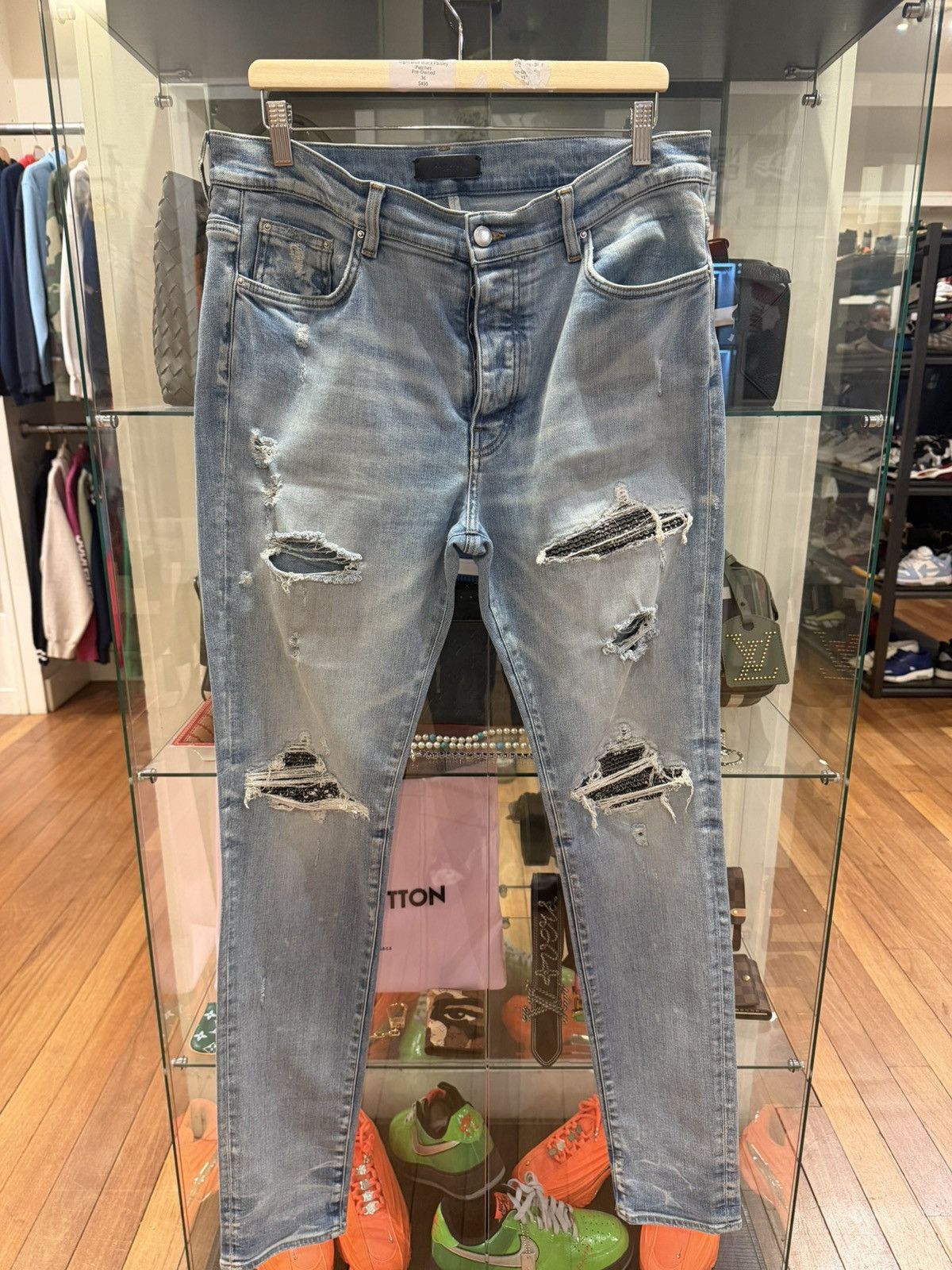 Amiri Amiri Mx1 Paisley Patch Denim Jeans Size US 36 / EU 52 - 1 Thumbnail