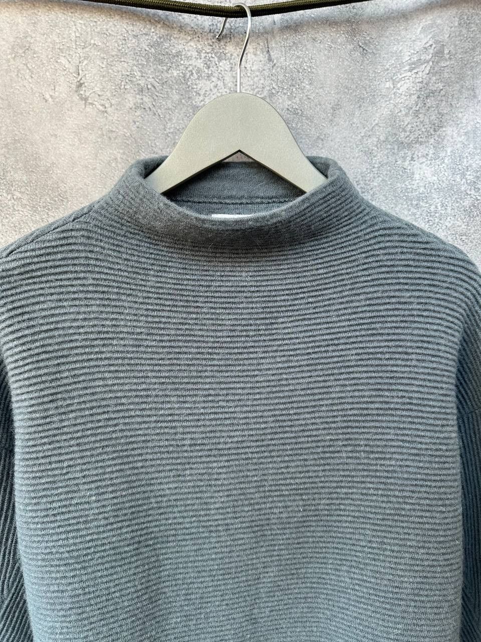 Designer × Reiss Reiss Lila Ribbed High Neck Sweater Relaxed Striped Jumper Size M / US 6-8 / IT 42-44 - 6 Thumbnail